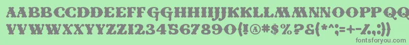 Conei Font – Gray Fonts on Green Background