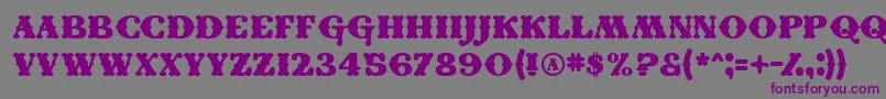 Conei Font – Purple Fonts on Gray Background