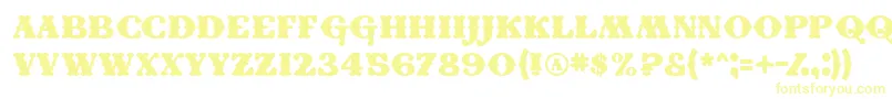 Conei Font – Yellow Fonts on White Background