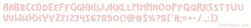 Flashrogersstraightexpand Font – Pink Fonts on White Background