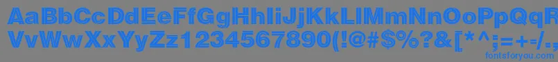 Sansdecorac Font – Blue Fonts on Gray Background