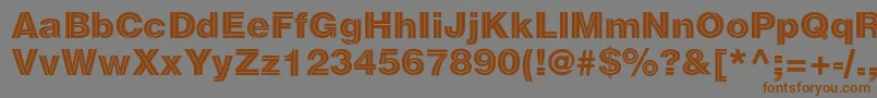 Sansdecorac Font – Brown Fonts on Gray Background