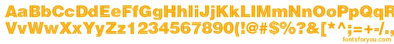 Sansdecorac Font – Orange Fonts on White Background