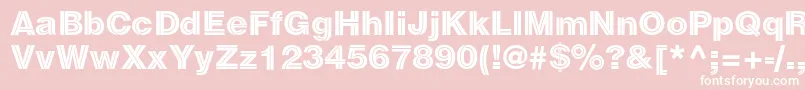 Sansdecorac Font – White Fonts on Pink Background