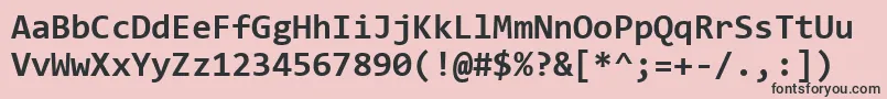 ConsolasBold Font – Black Fonts on Pink Background