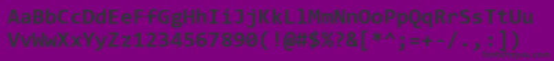 ConsolasBold Font – Black Fonts on Purple Background