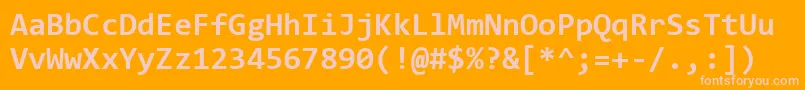 ConsolasBold Font – Pink Fonts on Orange Background