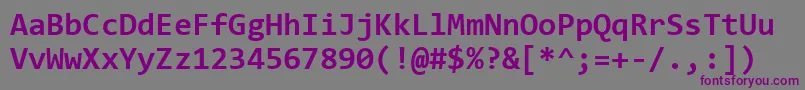 ConsolasBold Font – Purple Fonts on Gray Background