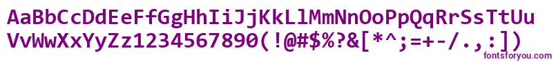 ConsolasBold Font – Purple Fonts on White Background