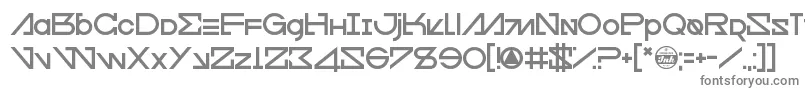 フォントCfour – 白い背景に灰色の文字