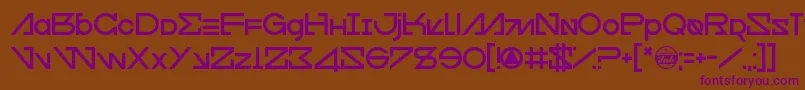 Cfour Font – Purple Fonts on Brown Background