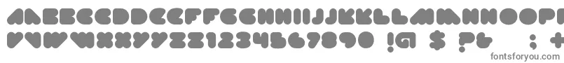 Diskopia2.0-fontti – harmaat kirjasimet valkoisella taustalla