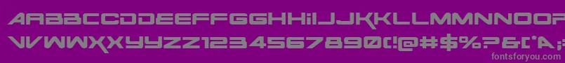 SpaceRangerExpanded Font – Gray Fonts on Purple Background
