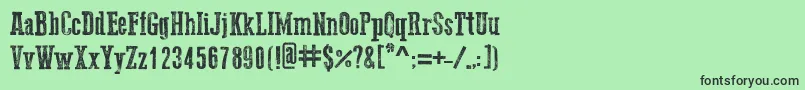 Go2OldWestern Font – Black Fonts on Green Background