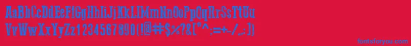 More about Go2OldWestern Font Go2OldWestern Font – Blue Fonts on Red Background