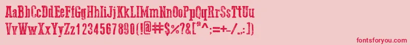 Go2OldWestern Font – Red Fonts on Pink Background