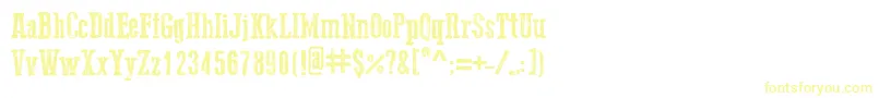 Go2OldWestern Font – Yellow Fonts on White Background