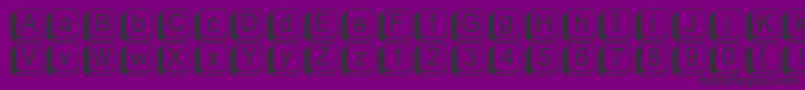 Fikey1 Font – Black Fonts on Purple Background