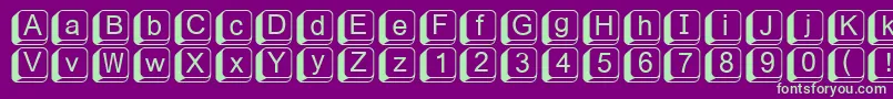 Fikey1 Font – Green Fonts on Purple Background