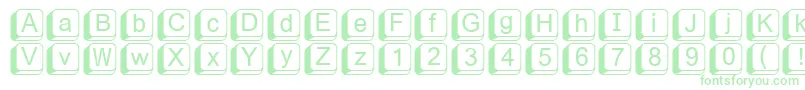 Fikey1-fontti – vihreät fontit valkoisella taustalla