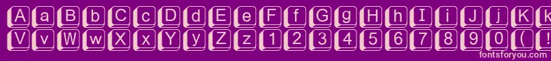 Fikey1 Font – Pink Fonts on Purple Background