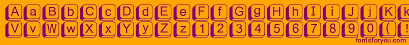 Шрифт Fikey1 – фиолетовые шрифты на оранжевом фоне