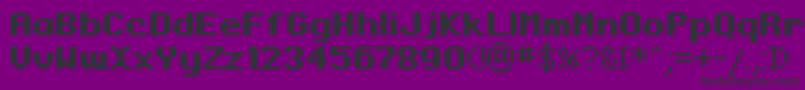 Regub Font – Black Fonts on Purple Background