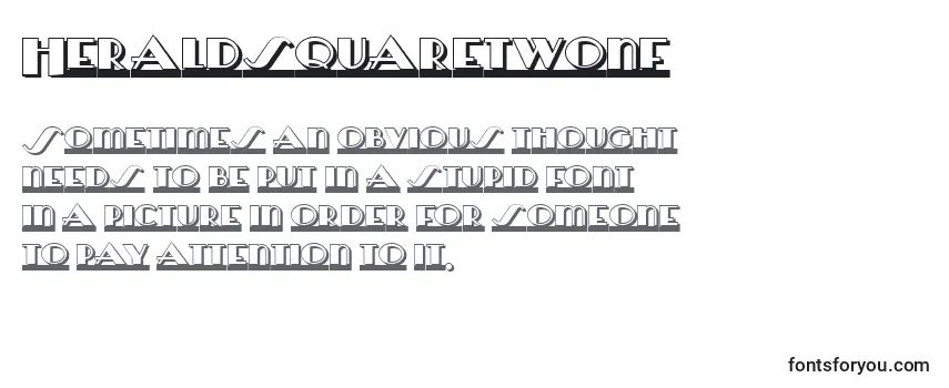 Review of the Heraldsquaretwonf Font
