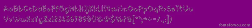 fuente Pastern – Fuentes Grises Sobre Fondo Morado