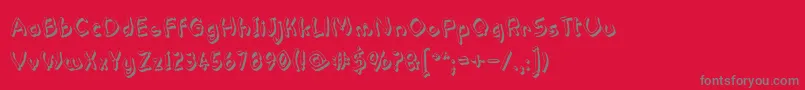 Pastern Font – Gray Fonts on Red Background