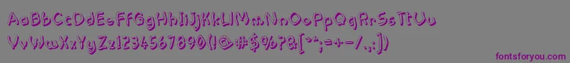 Pastern Font – Purple Fonts on Gray Background