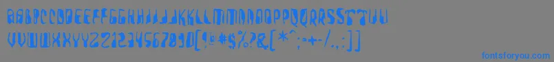 Farmerswrite Font – Blue Fonts on Gray Background