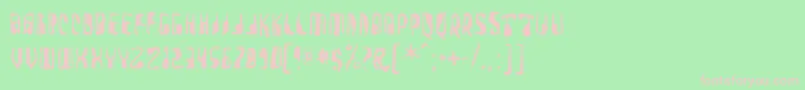 Farmerswrite Font – Pink Fonts on Green Background