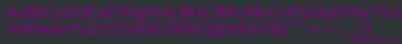 Artsansc Font – Purple Fonts on Black Background