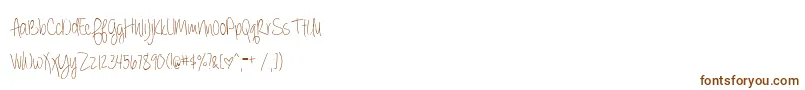 AlwaysForever-Schriftart – Braune Schriften