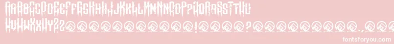 MeansofmaliceRegular Font – White Fonts on Pink Background