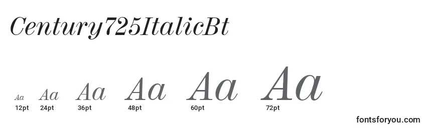 Century725ItalicBt Font Sizes