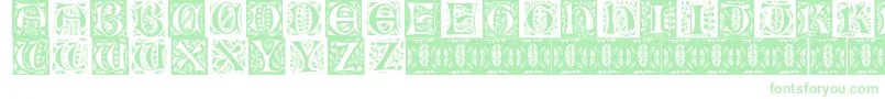 Gothicleaf Font – Green Fonts on White Background