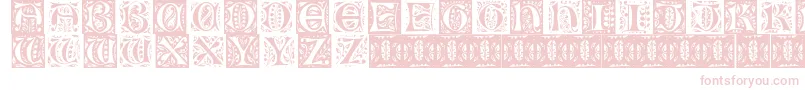 Gothicleaf Font – Pink Fonts on White Background