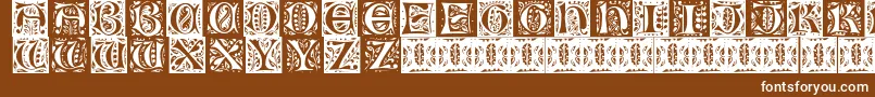 Gothicleaf Font – White Fonts on Brown Background
