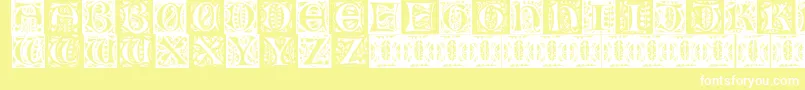 フォントGothicleaf – 黄色い背景に白い文字