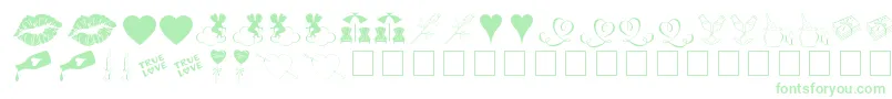 Police LoveRomanceTt – polices vertes