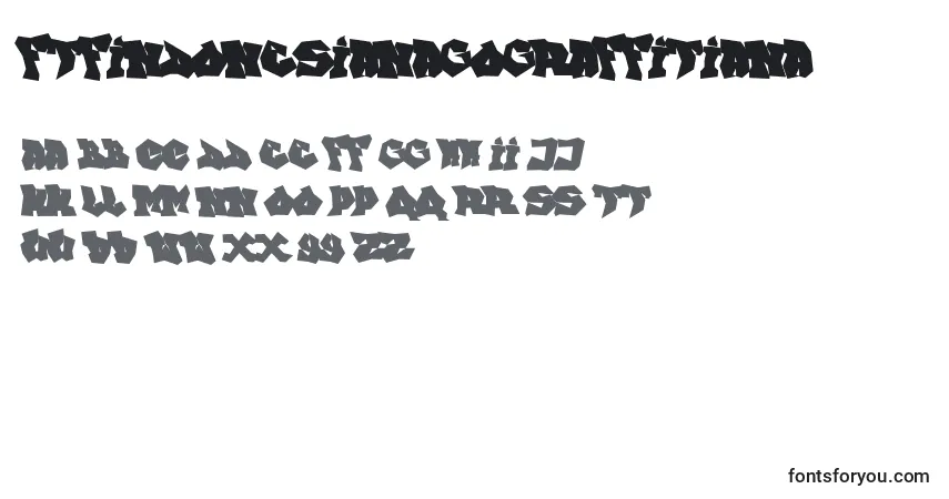 A fonte FtfIndonesianaGoGraffitiana – alfabeto, números, caracteres especiais