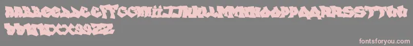 FtfIndonesianaGoGraffitiana Font – Pink Fonts on Gray Background