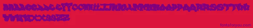 FtfIndonesianaGoGraffitiana Font – Purple Fonts on Red Background