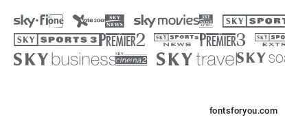 Sky1998ChannelLogos Font