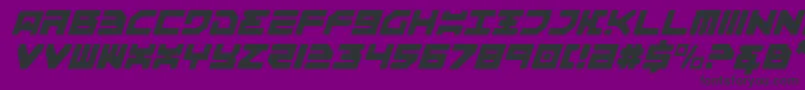 Omega3lti Font – Black Fonts on Purple Background