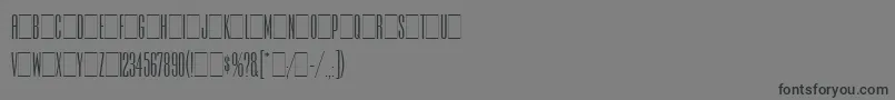 IrisLetPlain.1.0 Font – Black Fonts on Gray Background