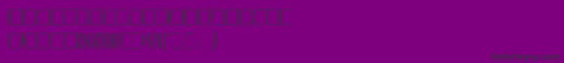 IrisLetPlain.1.0 Font – Black Fonts on Purple Background