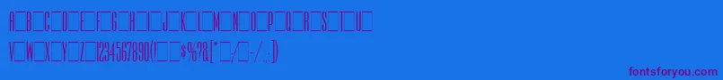 Шрифт IrisLetPlain.1.0 – фиолетовые шрифты на синем фоне